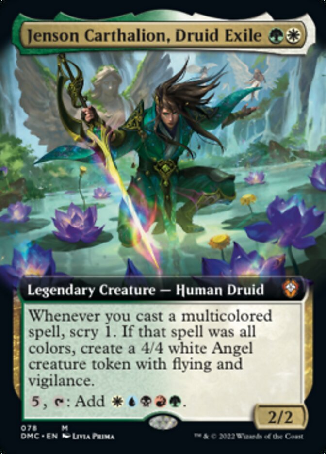 Jenson Carthalion, Druid Exile (Extended) [Dominaria United Commander] MTG Single Magic: The Gathering    | Red Claw Gaming