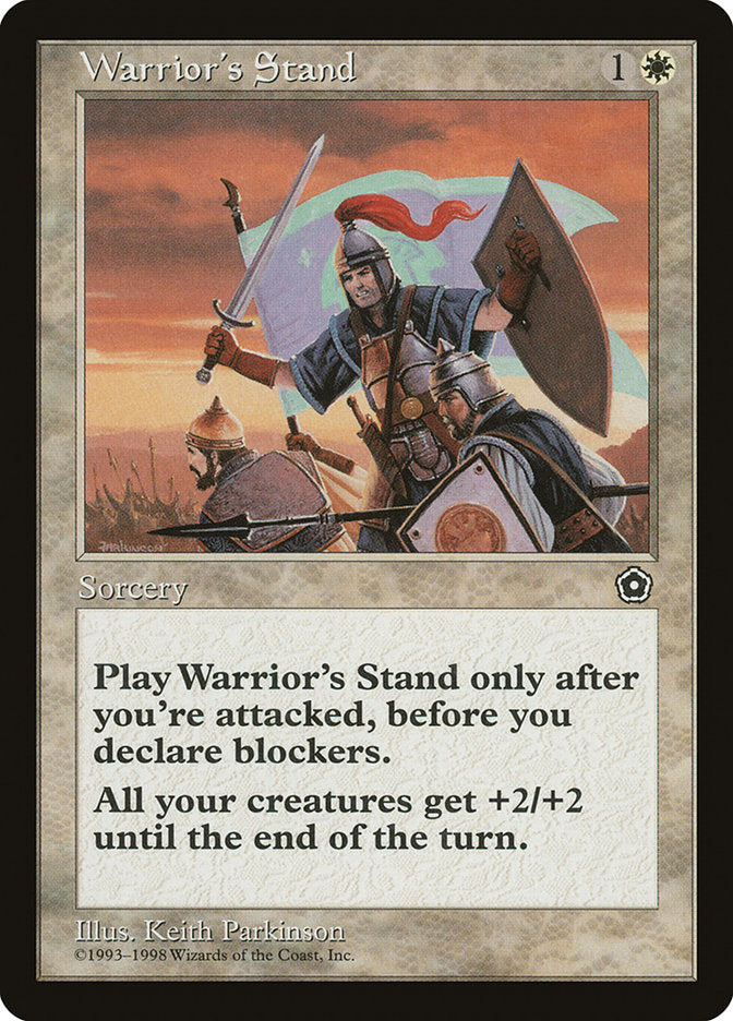 Warrior's Stand [Portal Second Age] MTG Single Magic: The Gathering    | Red Claw Gaming