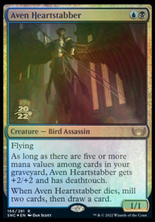 Aven Heartstabber [Streets of New Capenna Prerelease Promos] MTG Single Magic: The Gathering    | Red Claw Gaming