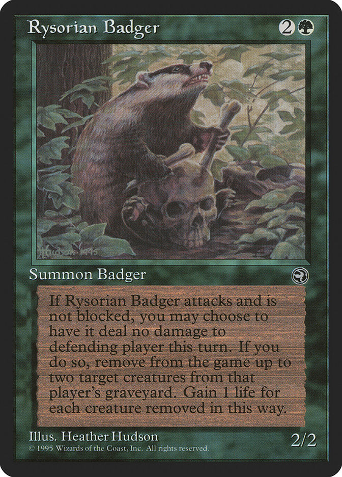 Rysorian Badger [Homelands] MTG Single Magic: The Gathering    | Red Claw Gaming