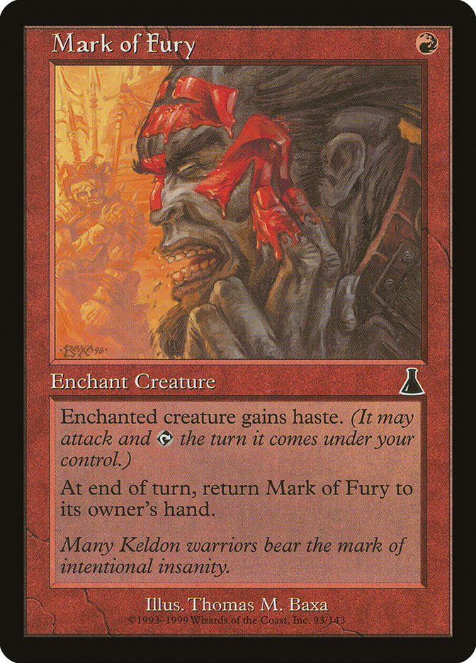 Mark of Fury [Urza's Destiny] MTG Single Magic: The Gathering    | Red Claw Gaming