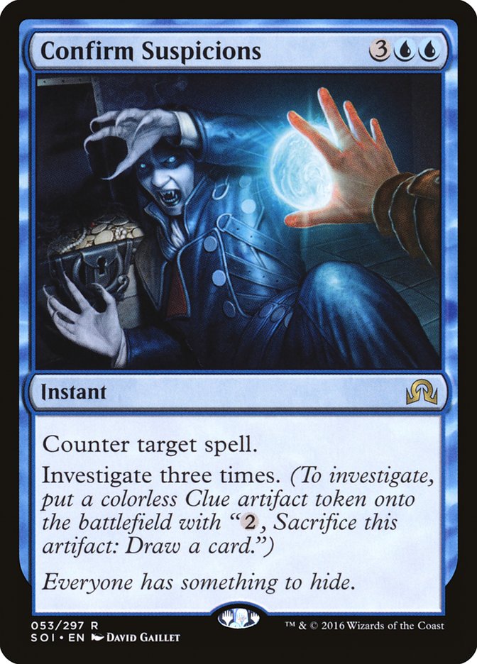 Confirm Suspicions [Shadows over Innistrad] MTG Single Magic: The Gathering    | Red Claw Gaming