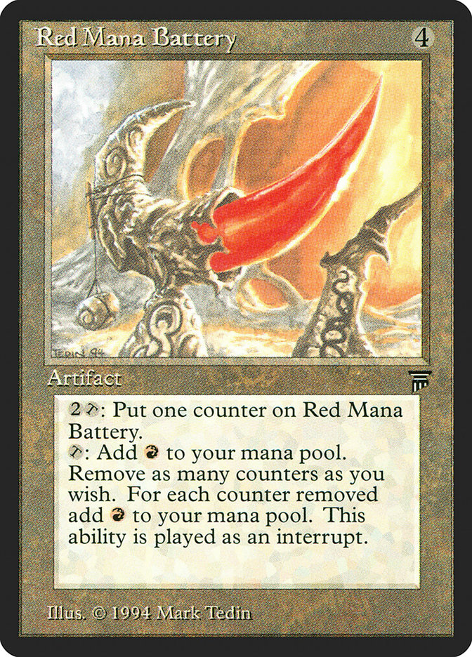 Red Mana Battery [Legends] MTG Single Magic: The Gathering    | Red Claw Gaming