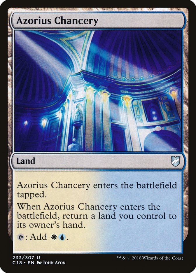 Azorius Chancery [Commander 2018] MTG Single Magic: The Gathering    | Red Claw Gaming