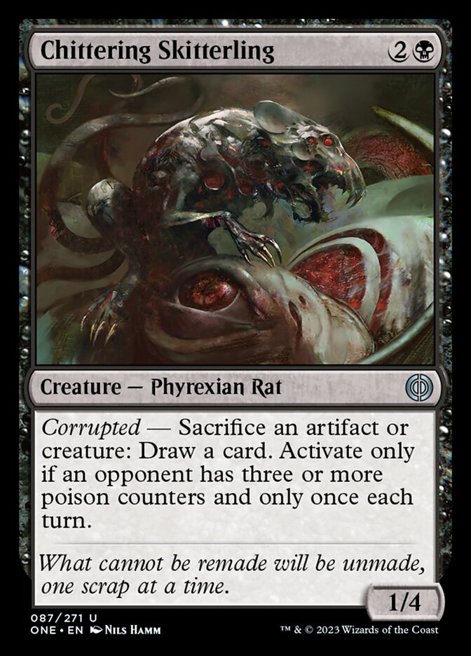 Chittering Skitterling [Phyrexia: All Will Be One] MTG Single Magic: The Gathering    | Red Claw Gaming