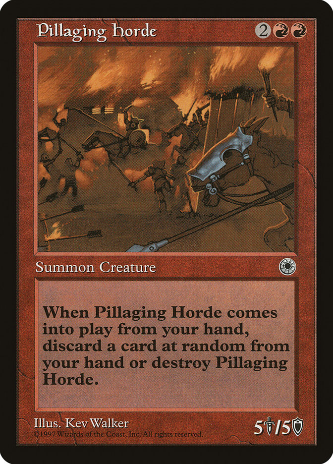 Pillaging Horde [Portal] MTG Single Magic: The Gathering    | Red Claw Gaming