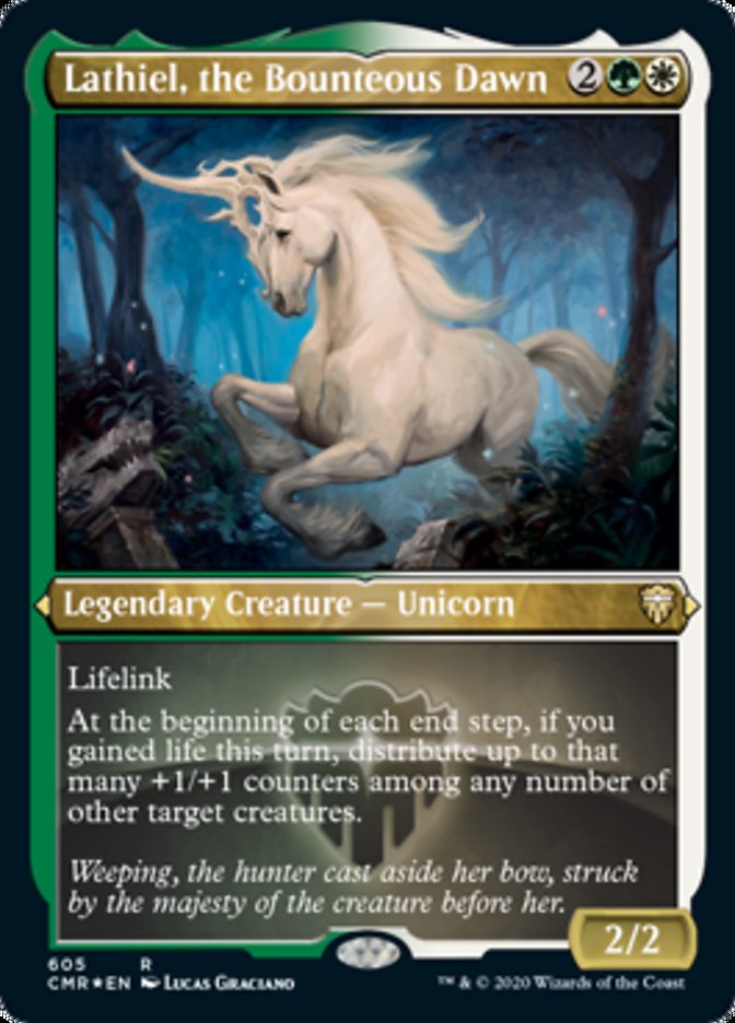Lathiel, the Bounteous Dawn (Etched) [Commander Legends] MTG Single Magic: The Gathering    | Red Claw Gaming
