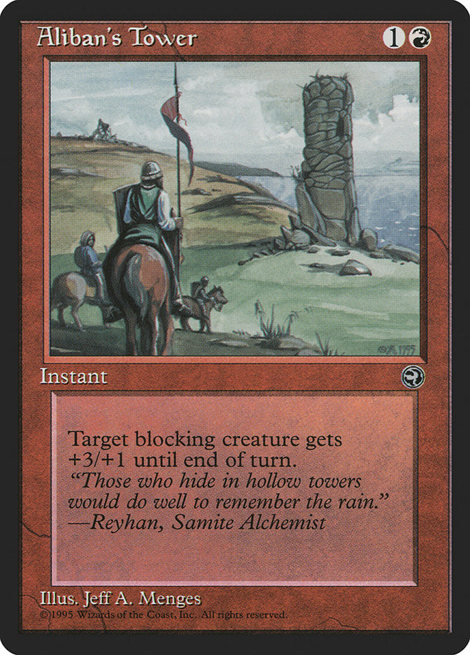 Aliban's Tower (Reyhan Flavor Text) [Homelands] MTG Single Magic: The Gathering    | Red Claw Gaming