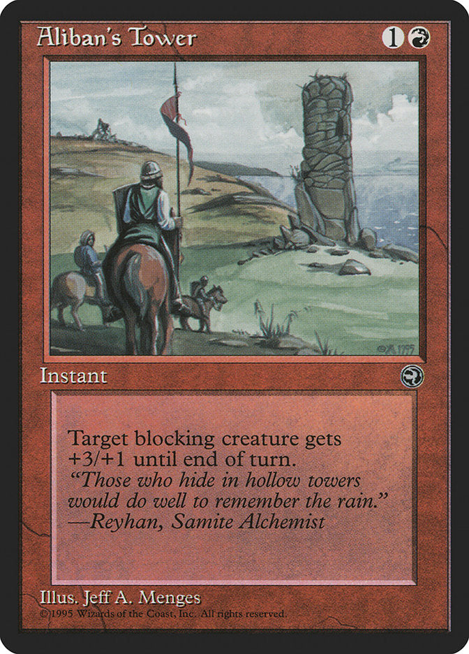 Aliban's Tower (Reyhan Flavor Text) [Homelands] MTG Single Magic: The Gathering    | Red Claw Gaming