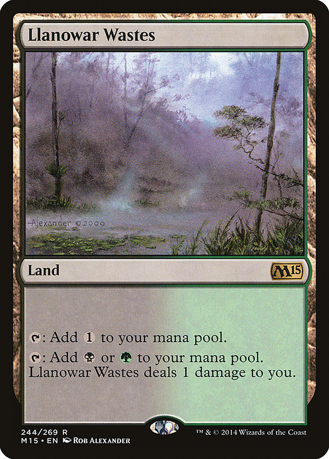 Llanowar Wastes [Magic 2015] MTG Single Magic: The Gathering    | Red Claw Gaming