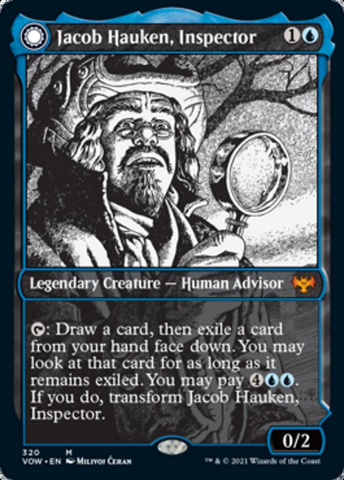 Jacob Hauken, Inspector // Hauken's Insight (Showcase Eternal Night) [Innistrad: Crimson Vow] MTG Single Magic: The Gathering    | Red Claw Gaming