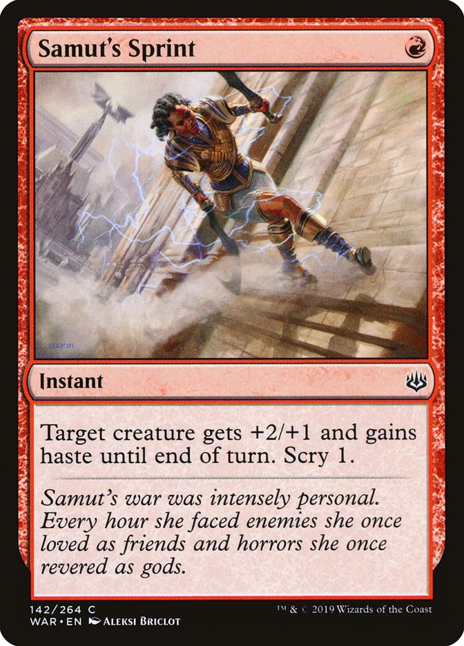 Samut's Sprint [War of the Spark] MTG Single Magic: The Gathering    | Red Claw Gaming