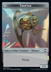 Thopter // Treasure (013) Double-Sided Token [Streets of New Capenna Commander Tokens] MTG Single Magic: The Gathering    | Red Claw Gaming