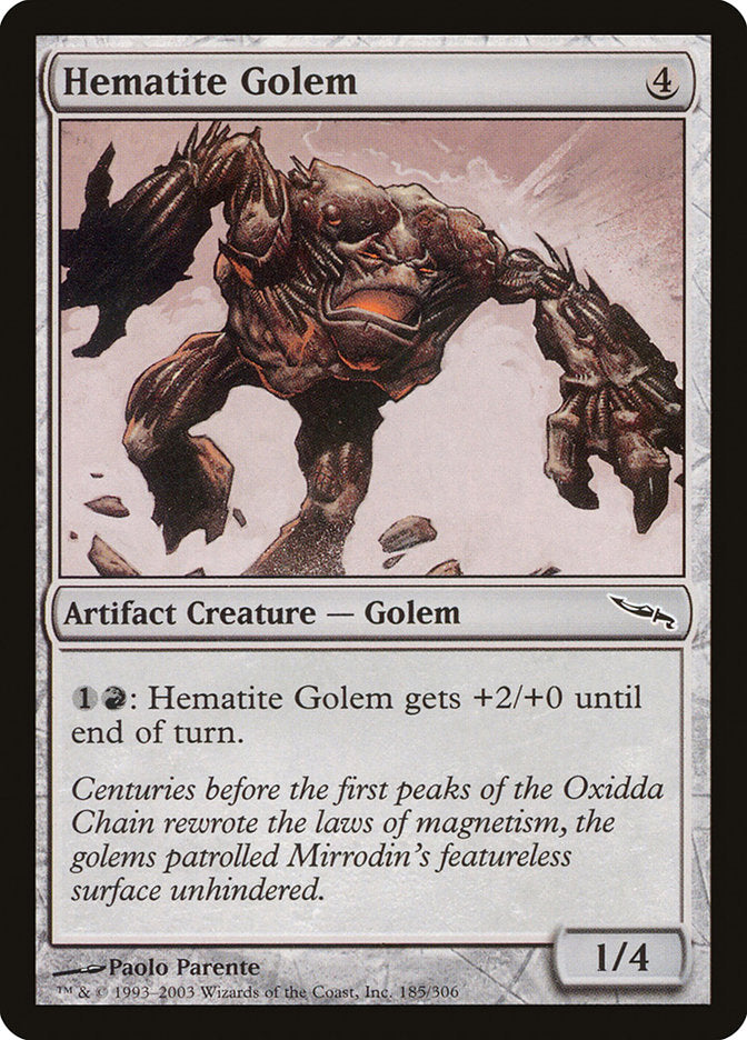 Hematite Golem [Mirrodin] MTG Single Magic: The Gathering    | Red Claw Gaming