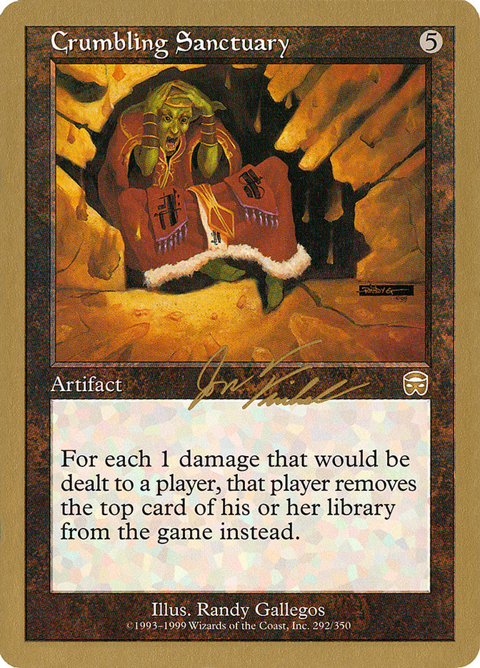 Crumbling Sanctuary (Jon Finkel) [World Championship Decks 2000] MTG Single Magic: The Gathering    | Red Claw Gaming