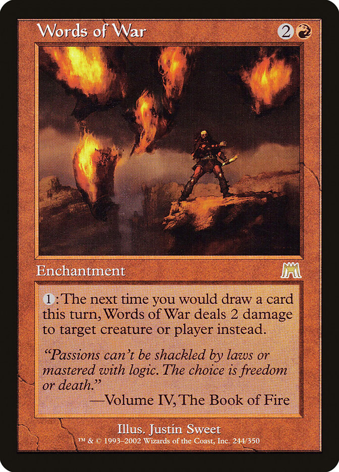 Words of War [Onslaught] MTG Single Magic: The Gathering    | Red Claw Gaming