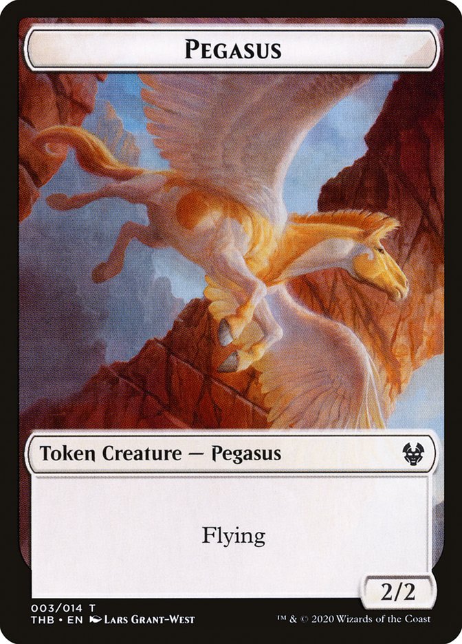 Human Soldier // Pegasus Double-Sided Token [Theros Beyond Death Tokens] MTG Single Magic: The Gathering    | Red Claw Gaming
