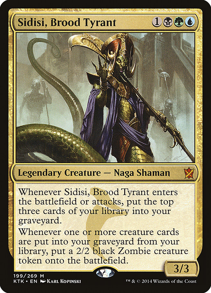 Sidisi, Brood Tyrant [Khans of Tarkir] MTG Single Magic: The Gathering    | Red Claw Gaming