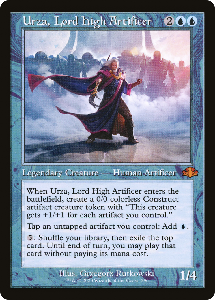 Urza, Lord High Artificer (Retro) [Dominaria Remastered] MTG Single Magic: The Gathering    | Red Claw Gaming