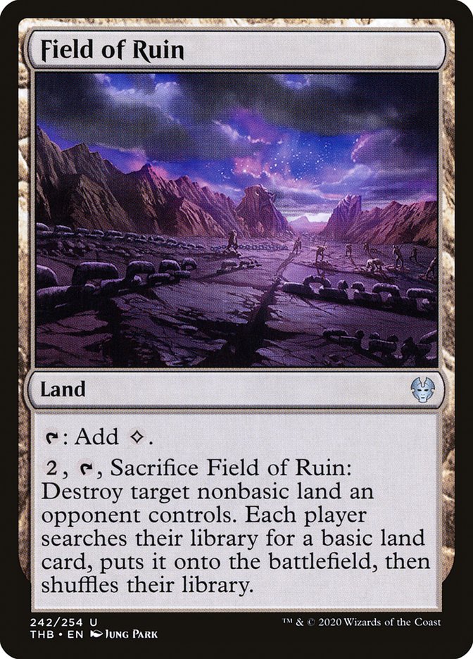Field of Ruin [Theros Beyond Death] MTG Single Magic: The Gathering    | Red Claw Gaming