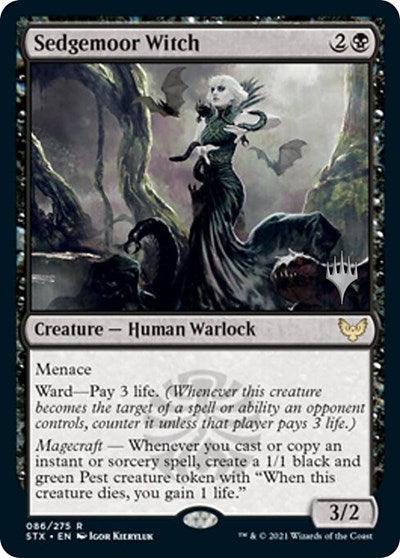 Sedgemoor Witch (Promo Pack) [Strixhaven: School of Mages Promos] MTG Single Magic: The Gathering    | Red Claw Gaming