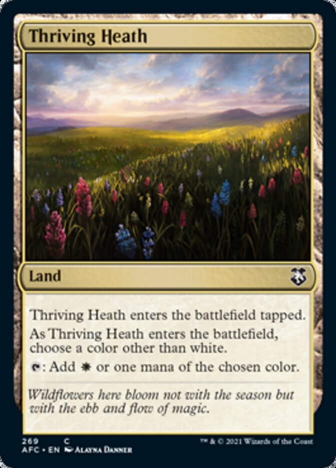 Thriving Heath [Dungeons & Dragons: Adventures in the Forgotten Realms Commander] MTG Single Magic: The Gathering    | Red Claw Gaming