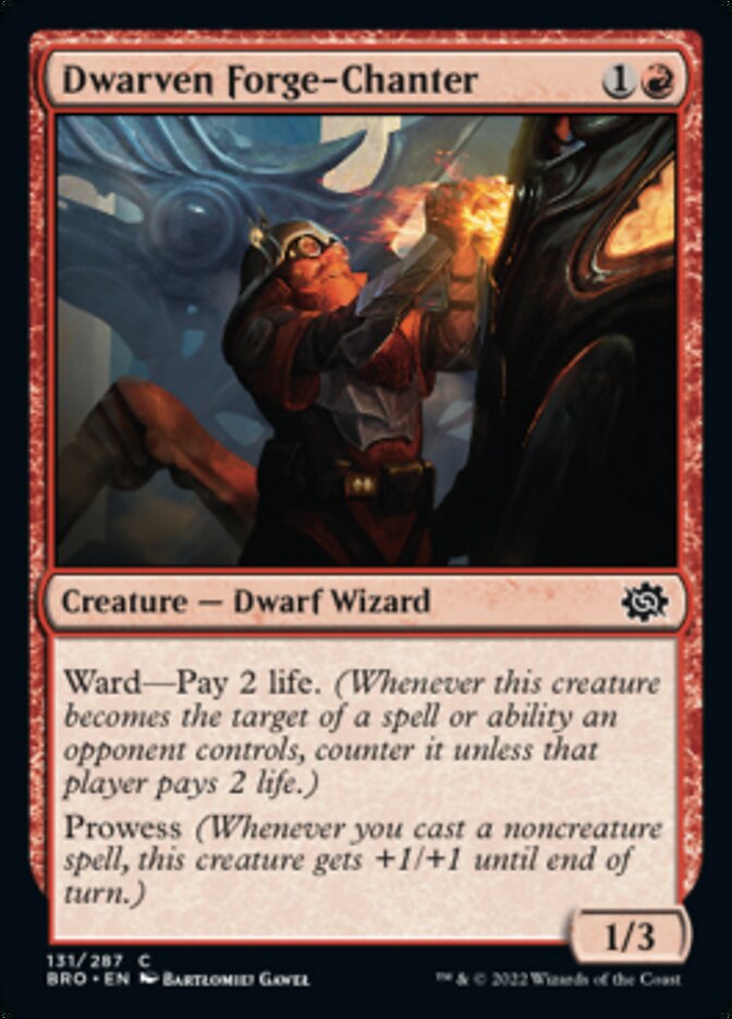 Dwarven Forge-Chanter [The Brothers' War] MTG Single Magic: The Gathering    | Red Claw Gaming