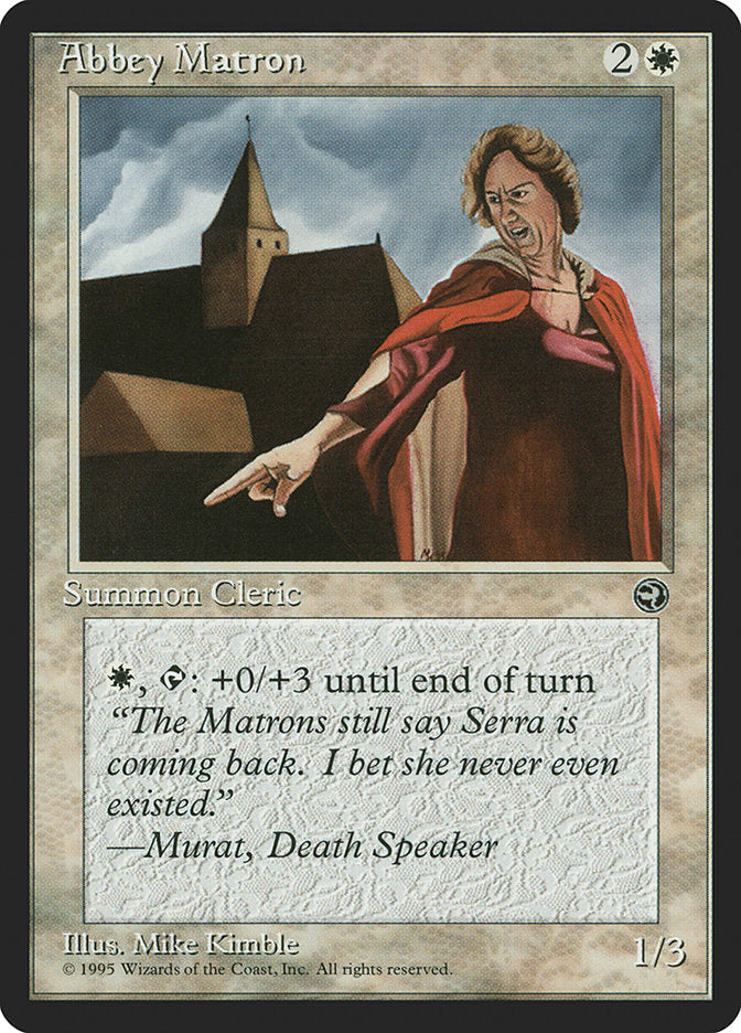 Abbey Matron (Murat Flavor Text) [Homelands] MTG Single Magic: The Gathering    | Red Claw Gaming