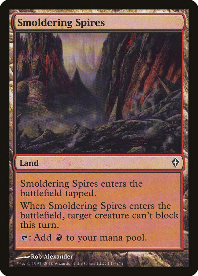 Smoldering Spires [Worldwake] MTG Single Magic: The Gathering    | Red Claw Gaming