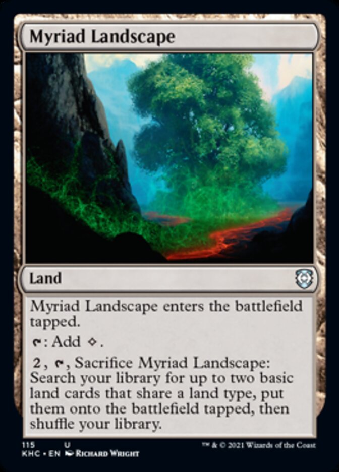 Myriad Landscape [Kaldheim Commander] MTG Single Magic: The Gathering    | Red Claw Gaming