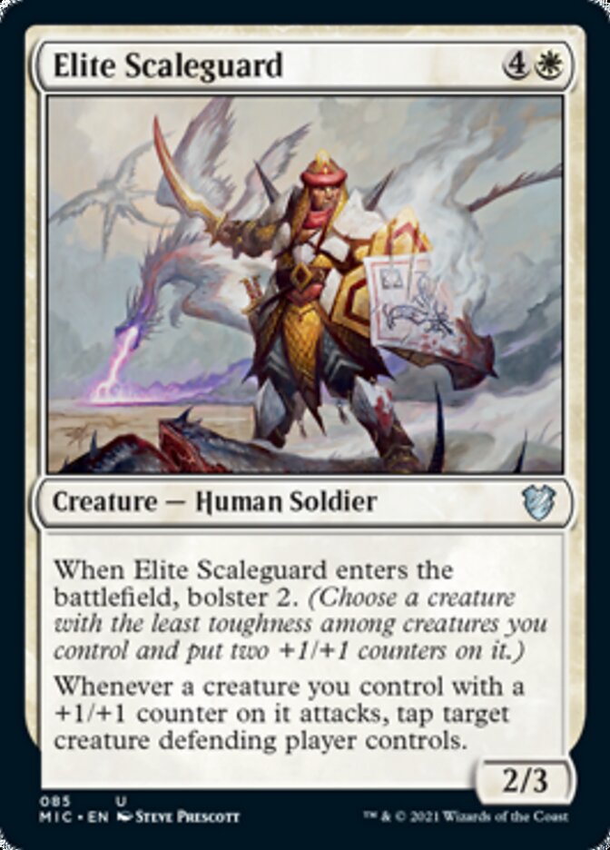 Elite Scaleguard [Innistrad: Midnight Hunt Commander] MTG Single Magic: The Gathering    | Red Claw Gaming