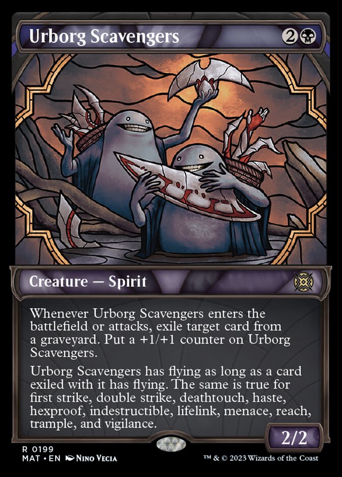 Urborg Scavengers (Showcase Halo Foil) [March of the Machine: The Aftermath] MTG Single Magic: The Gathering    | Red Claw Gaming
