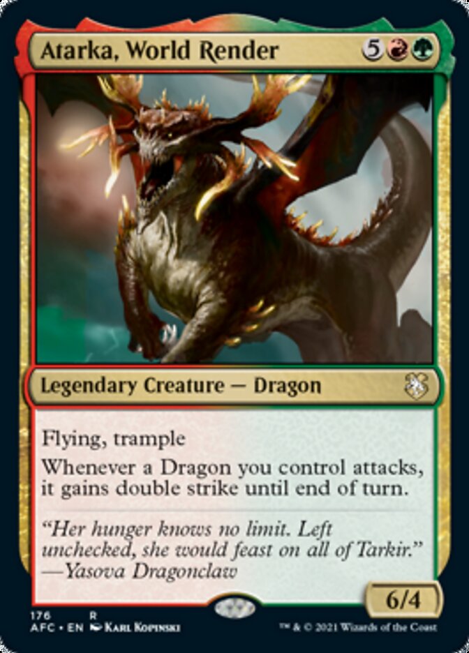 Atarka, World Render [Dungeons & Dragons: Adventures in the Forgotten Realms Commander] MTG Single Magic: The Gathering    | Red Claw Gaming