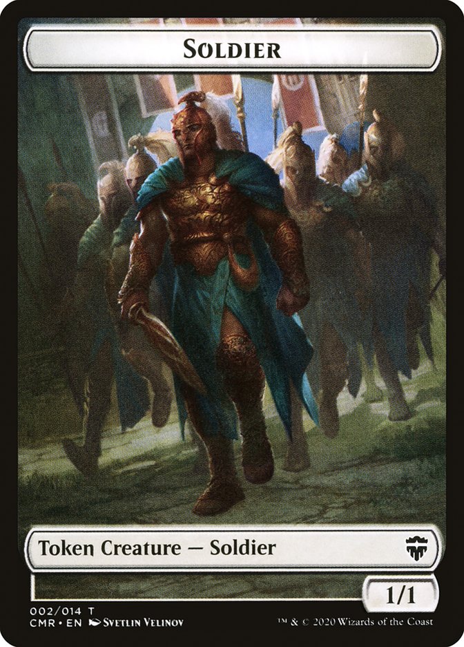 Elephant // Soldier Double-Sided Token [Commander Legends Tokens] MTG Single Magic: The Gathering    | Red Claw Gaming