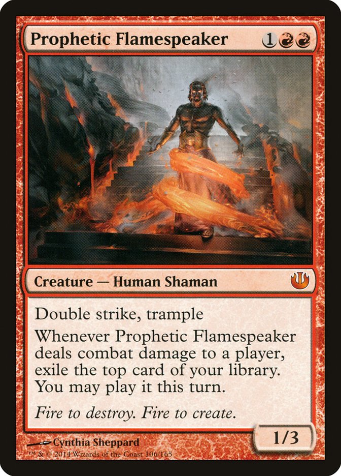Prophetic Flamespeaker [Journey into Nyx] MTG Single Magic: The Gathering    | Red Claw Gaming
