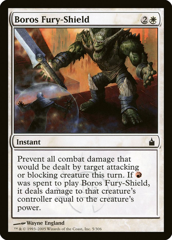 Boros Fury-Shield [Ravnica: City of Guilds] MTG Single Magic: The Gathering    | Red Claw Gaming