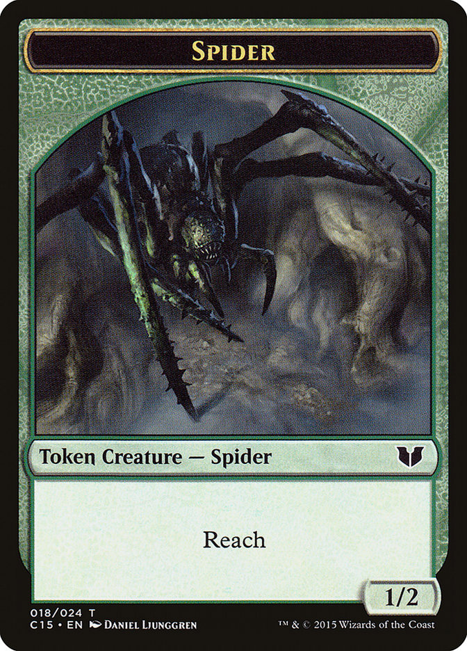 Bear // Spider Double-Sided Token [Commander 2015 Tokens] MTG Single Magic: The Gathering    | Red Claw Gaming