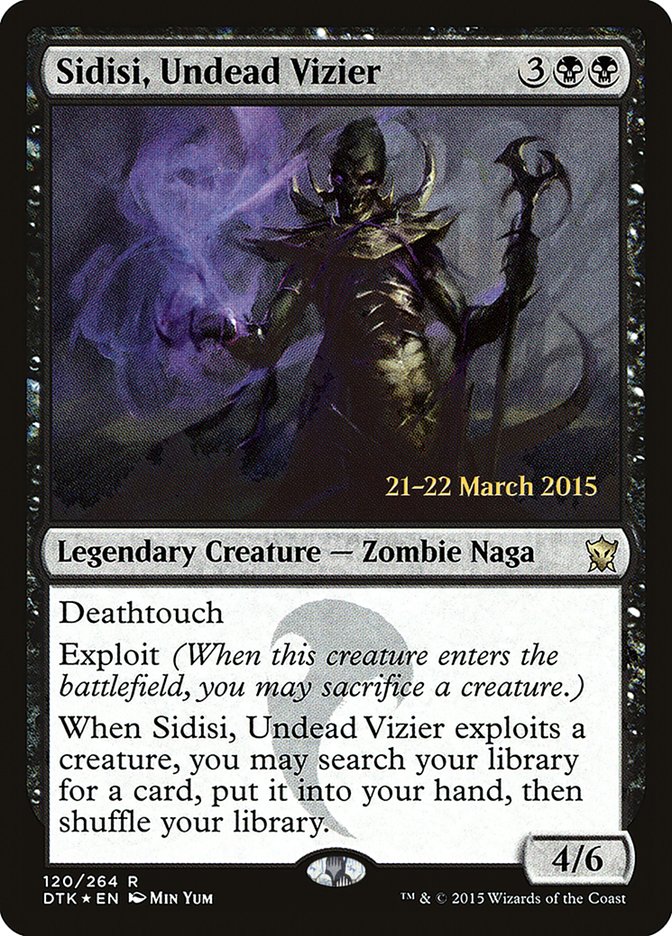 Sidisi, Undead Vizier [Dragons of Tarkir Prerelease Promos] MTG Single Magic: The Gathering    | Red Claw Gaming