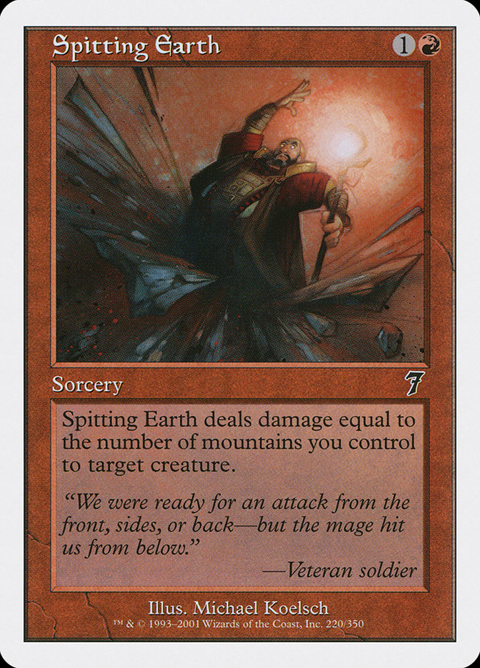 Spitting Earth [Seventh Edition] MTG Single Magic: The Gathering    | Red Claw Gaming