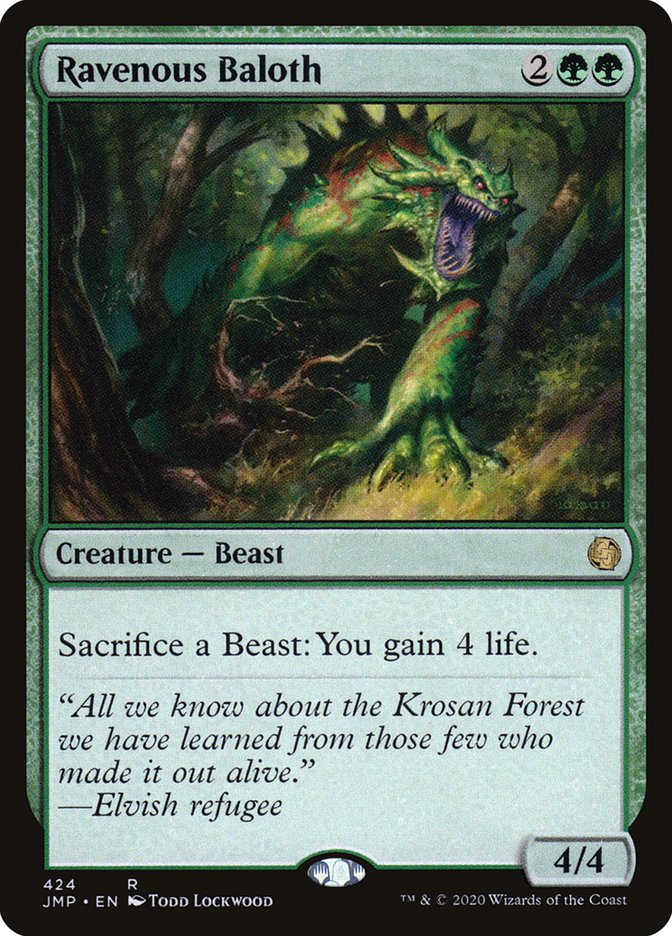 Ravenous Baloth [Jumpstart] MTG Single Magic: The Gathering    | Red Claw Gaming