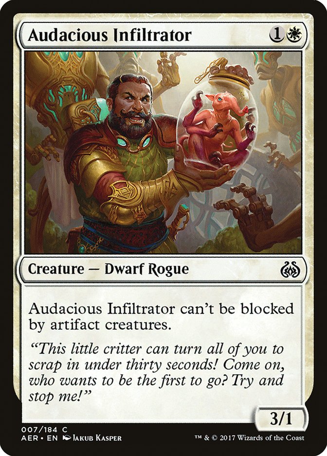 Audacious Infiltrator [Aether Revolt] MTG Single Magic: The Gathering    | Red Claw Gaming