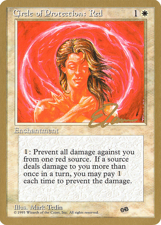 Circle of Protection: Red (Eric Tam) (SB) [Pro Tour Collector Set] MTG Single Magic: The Gathering    | Red Claw Gaming