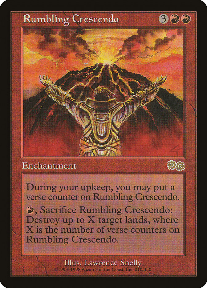 Rumbling Crescendo [Urza's Saga] MTG Single Magic: The Gathering    | Red Claw Gaming