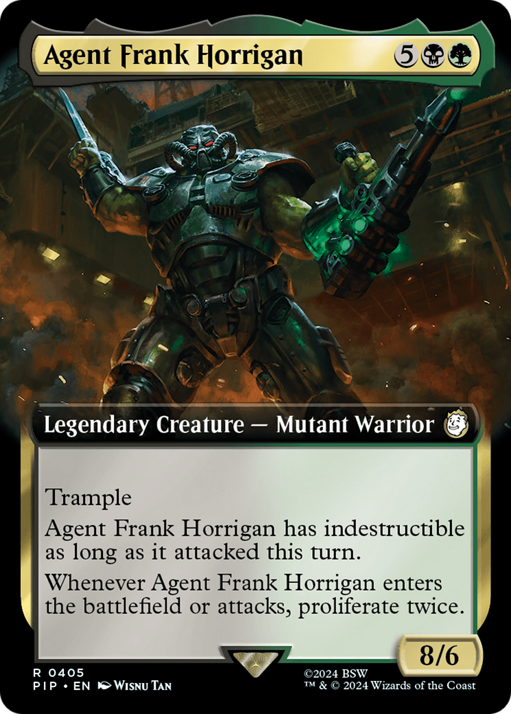 Agent Frank Horrigan (Extended Art) [Fallout] MTG Single Magic: The Gathering    | Red Claw Gaming
