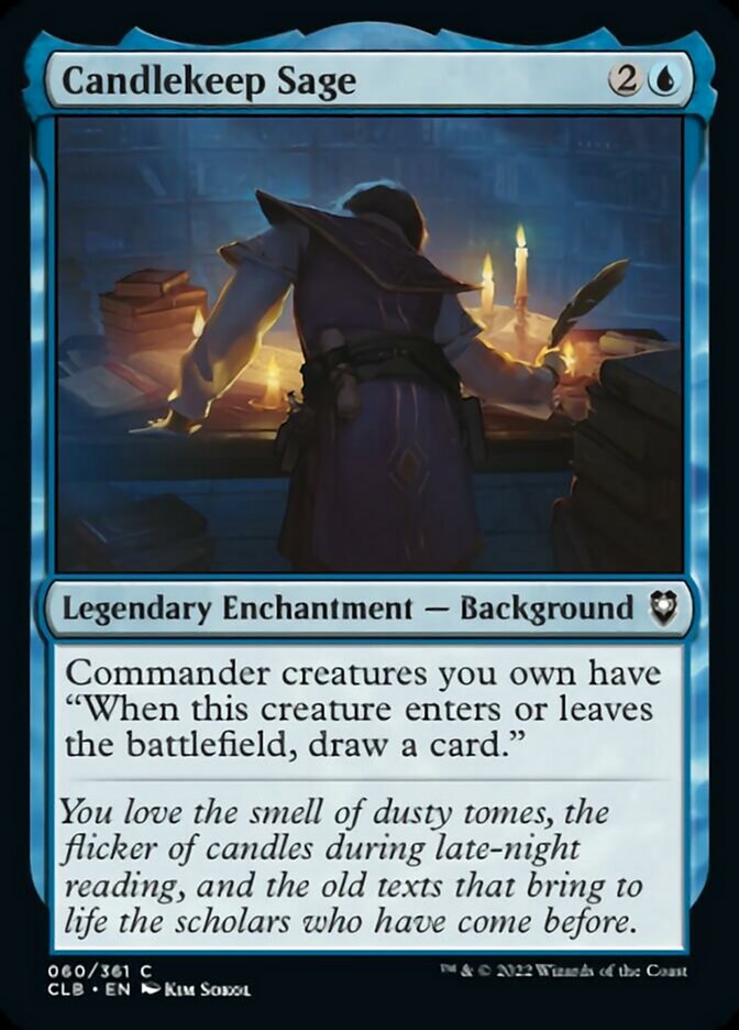 Candlekeep Sage [Commander Legends: Battle for Baldur's Gate] MTG Single Magic: The Gathering    | Red Claw Gaming