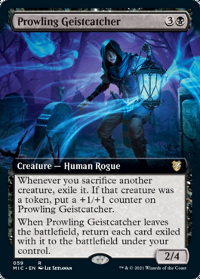 Prowling Geistcatcher (Extended Art) [Innistrad: Midnight Hunt Commander] MTG Single Magic: The Gathering    | Red Claw Gaming