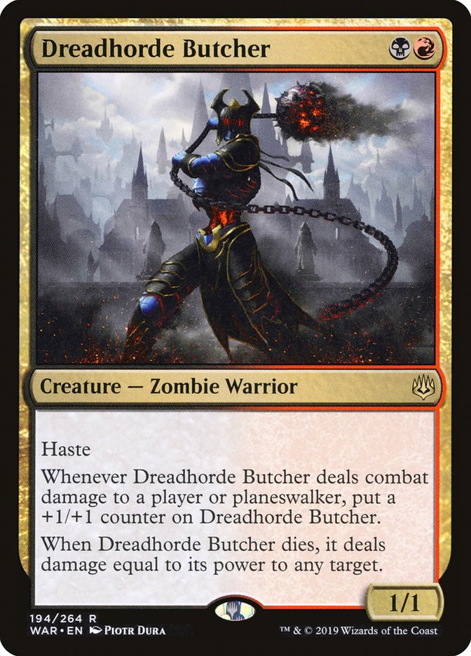 Dreadhorde Butcher [War of the Spark] MTG Single Magic: The Gathering    | Red Claw Gaming