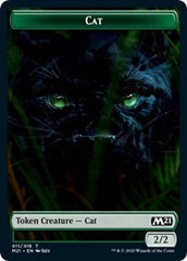 Cat (011) // Soldier Double-Sided Token [Core Set 2021 Tokens] MTG Single Magic: The Gathering    | Red Claw Gaming