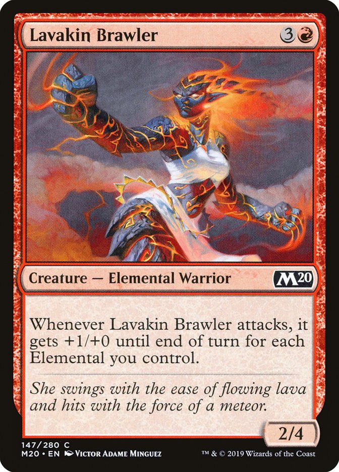 Lavakin Brawler [Core Set 2020] MTG Single Magic: The Gathering    | Red Claw Gaming
