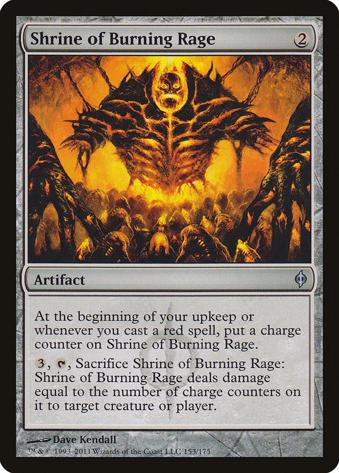 Shrine of Burning Rage [New Phyrexia] MTG Single Magic: The Gathering    | Red Claw Gaming